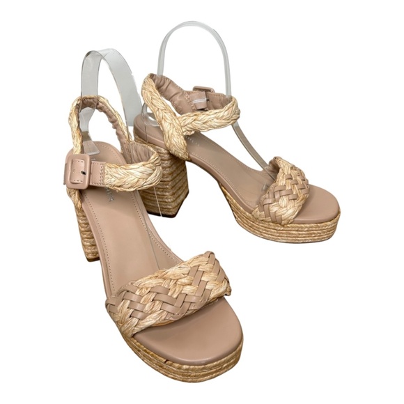 Marc Fisher Seclude Platform Sandal Tan 8.5 - Picture 1 of 12